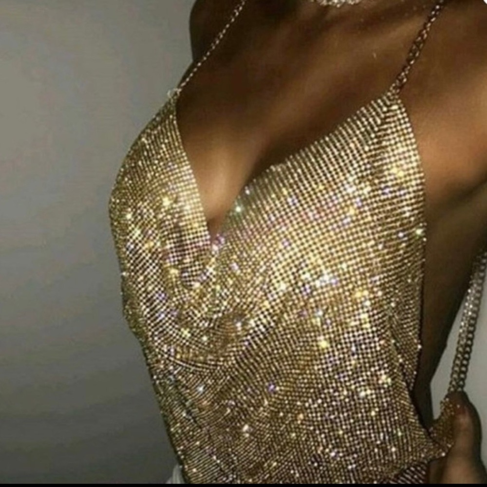 Windsor Rhinestone Backless Top